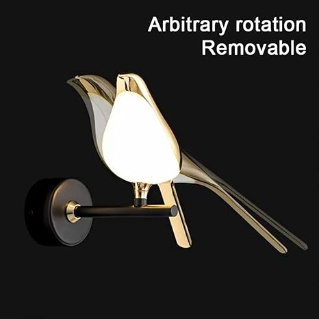 Bird Wall Light for Living Room Modern/Wall Lamps for Bedroom/for Living Room/Wall Lights for Home Decoration/Bedside Wall lamp (Sparrow Led, Single)