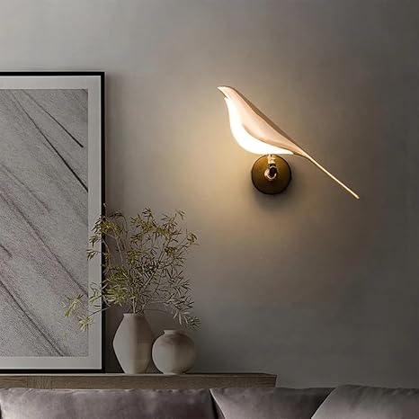 Bird Wall Light for Living Room Modern/Wall Lamps for Bedroom/for Living Room/Wall Lights for Home Decoration/Bedside Wall lamp (Sparrow Led, Single)