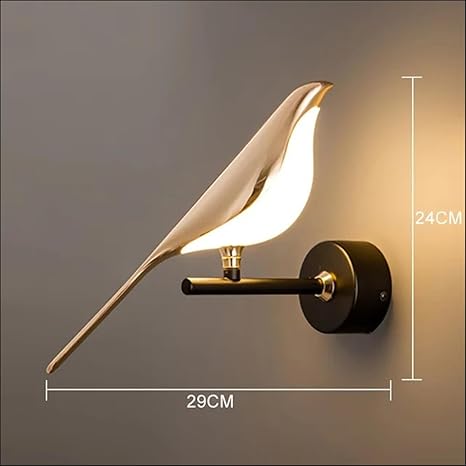 Bird Wall Light for Living Room Modern/Wall Lamps for Bedroom/for Living Room/Wall Lights for Home Decoration/Bedside Wall lamp (Sparrow Led, Single)
